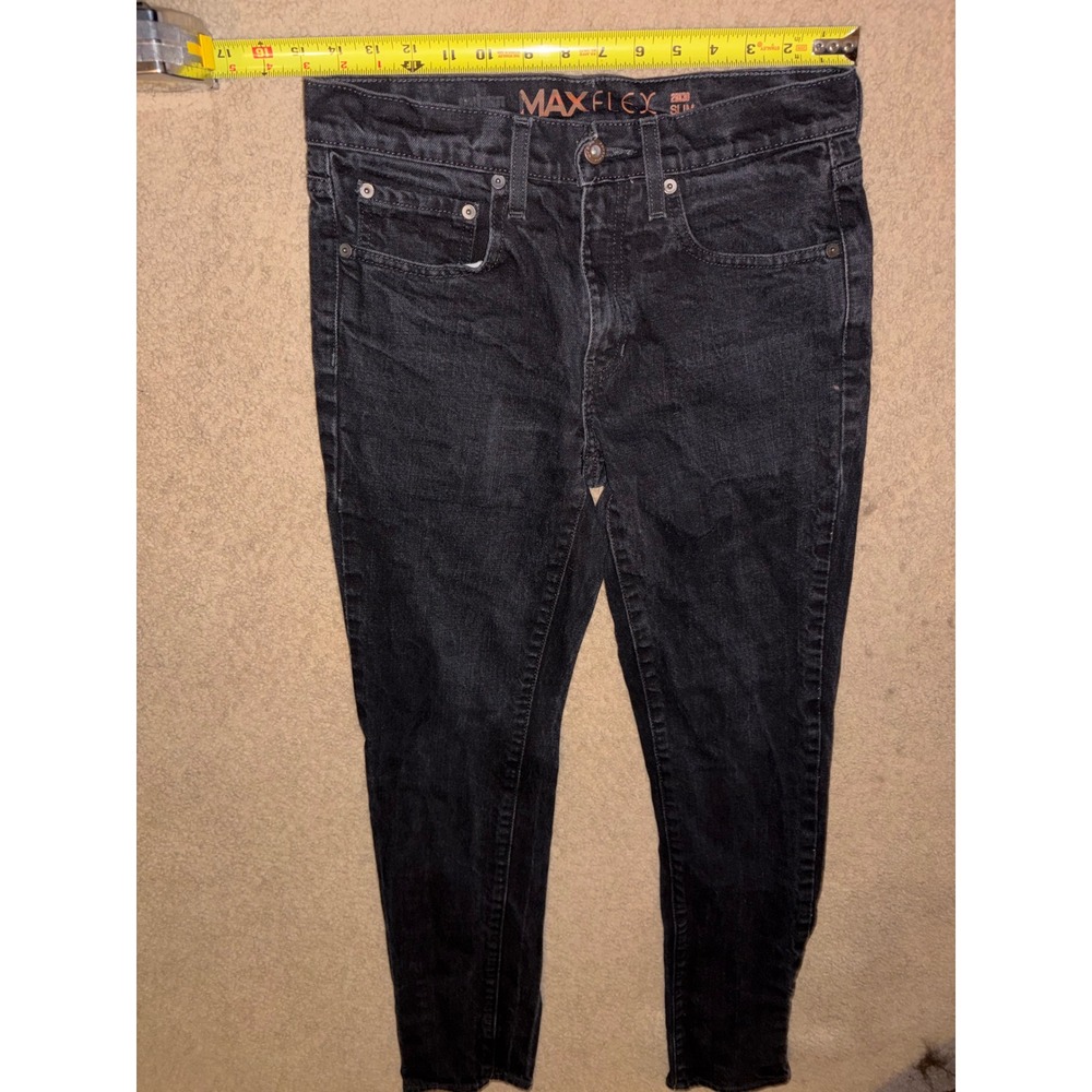 Urban Pipeline Max Flex Slim Fit Jeans Black Denim 29x30 Stretch Pants T04-11